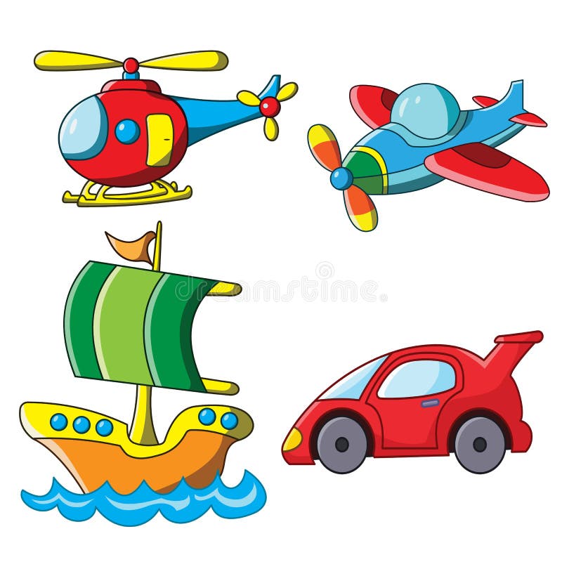 Transportation Icon Cartoon Color Car, Ship, Boat, Airplane, Helicopter Stock Vector - Illustration of boat, print: 210942561 Transportation Icon Cartoon Color Car, Ship, Boat, Airplane, Helicopter Stock Vector - Illustration of boat, print: 210942561