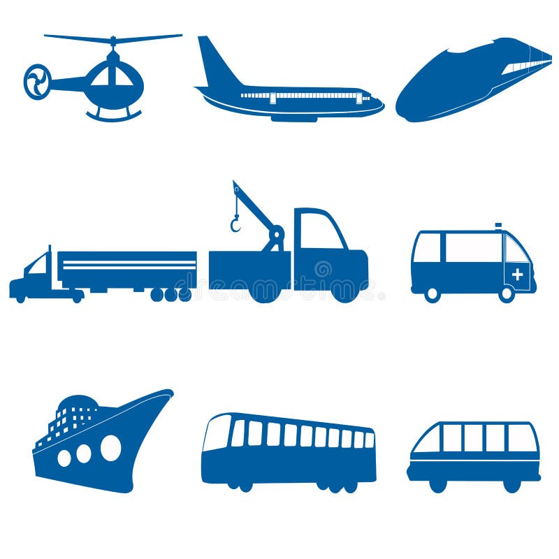 Transportation icons