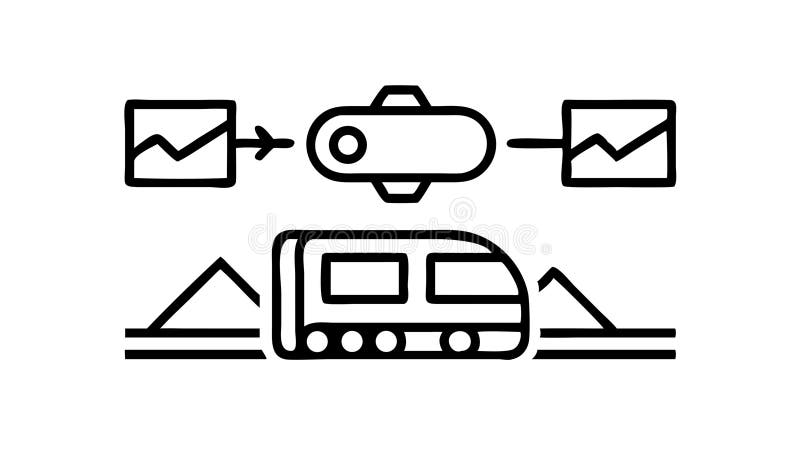 Transportation network logistics, for efficient delivery, vector design Generative AI royalty free illustration