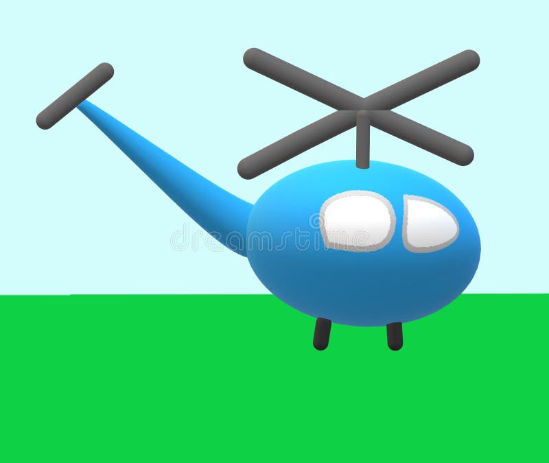 Transportbil för helikopterresor royaltyfri illustrationer