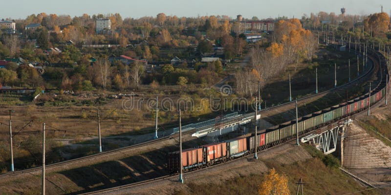 Transsiberian kolej, most, fotografia royalty free Transsiberian kolej, most, fotografia royalty free