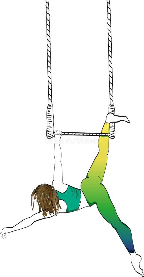 Yoga Trapeze Stock Illustrations, Cliparts and Royalty Free Yoga Trapeze  Vectors
