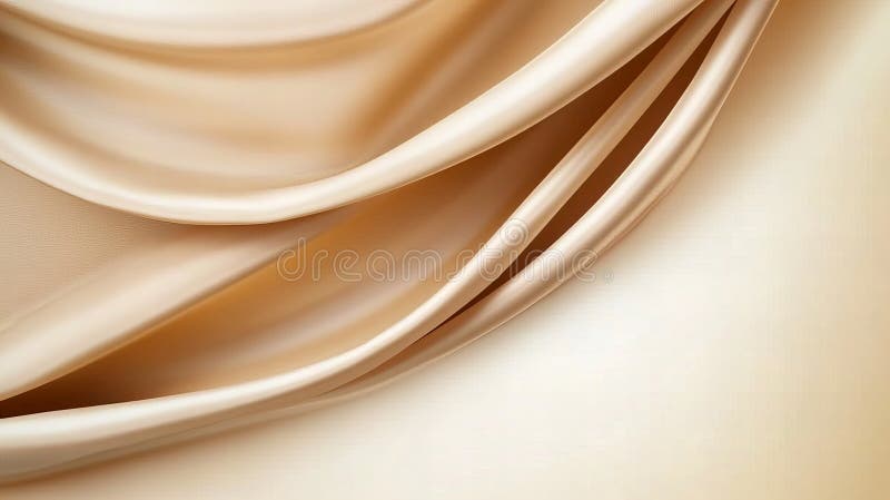Trappole per tessuti di beige eleganti con pieghe morbide e trama liscia illustrazione di stock