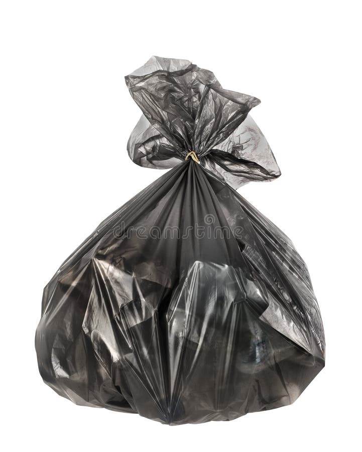Trash bag isolated stock photo. Image of disposal, package - 120942518