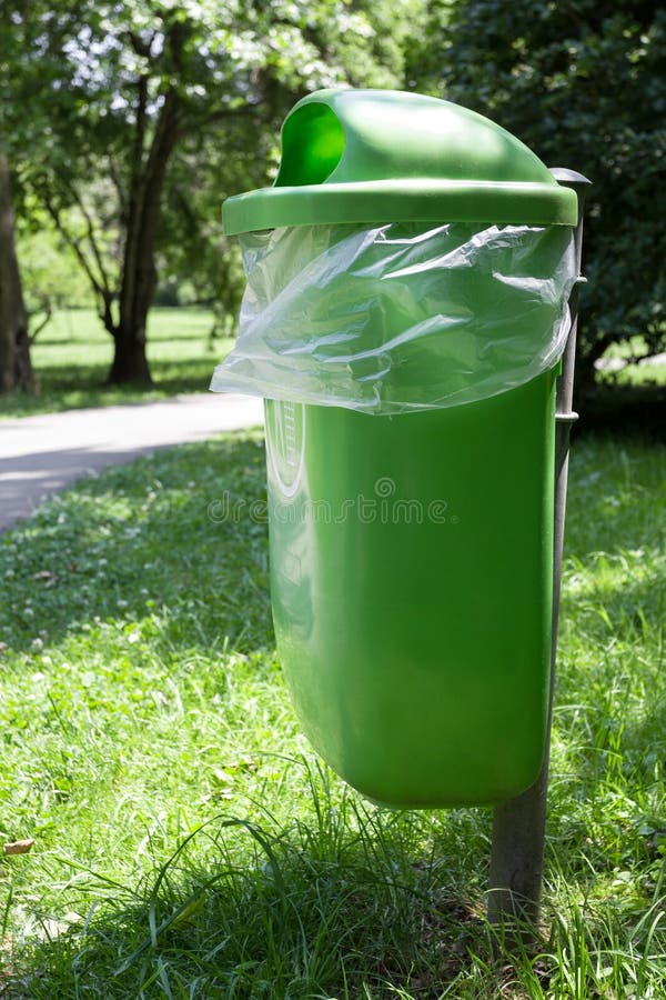 Trash bin stock image. Image of container, ecological 77951113