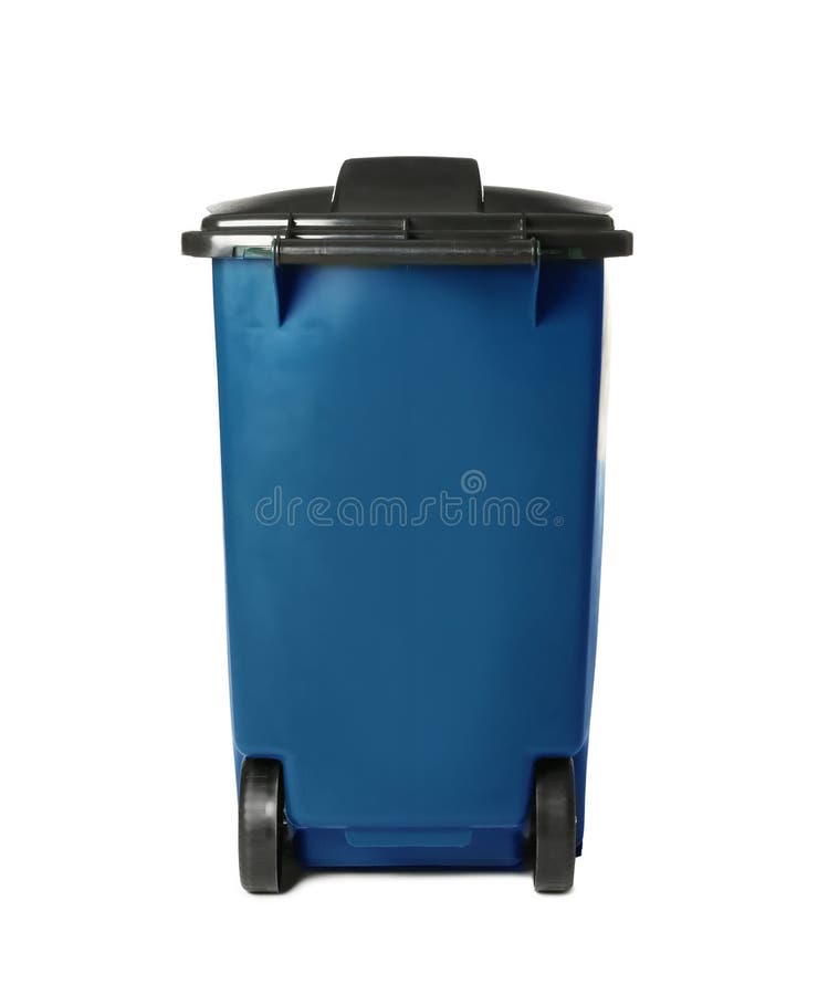Trash Bin on White. Waste Recycling Stock Image Image of clean, care
