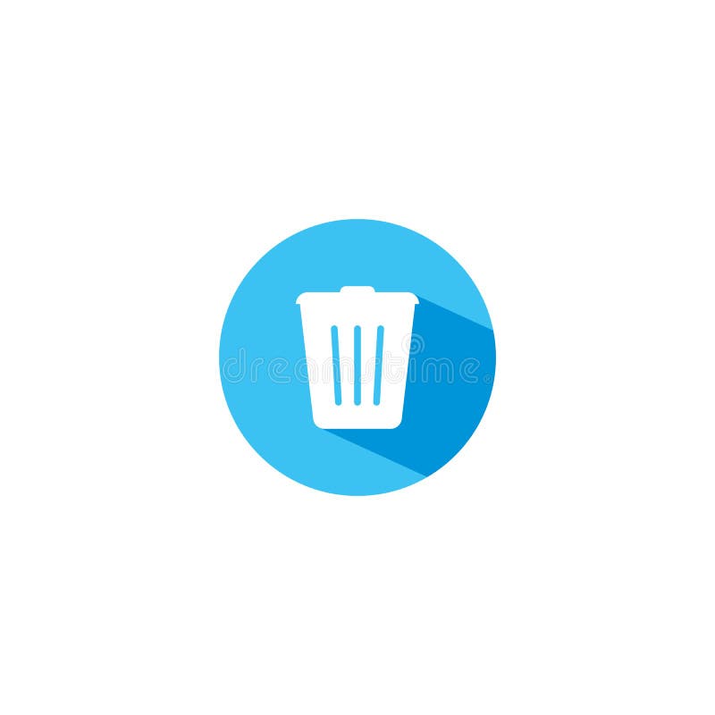 Trash Bin Logo Icon Vector Template Stock Illustration Illustration