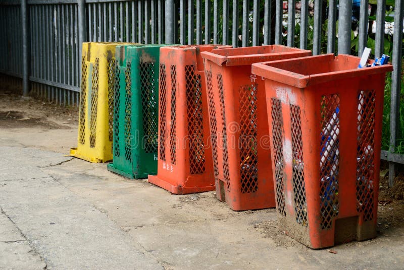 Metal Trash Can Upside Down Stock Photos Free & RoyaltyFree Stock