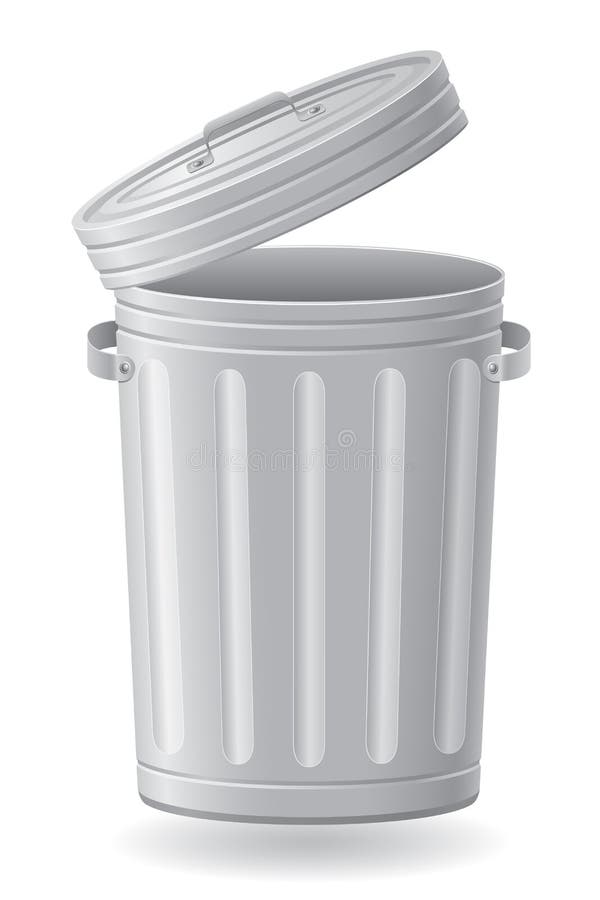 Trash Can stock vector. Illustration of household, color - 19315377