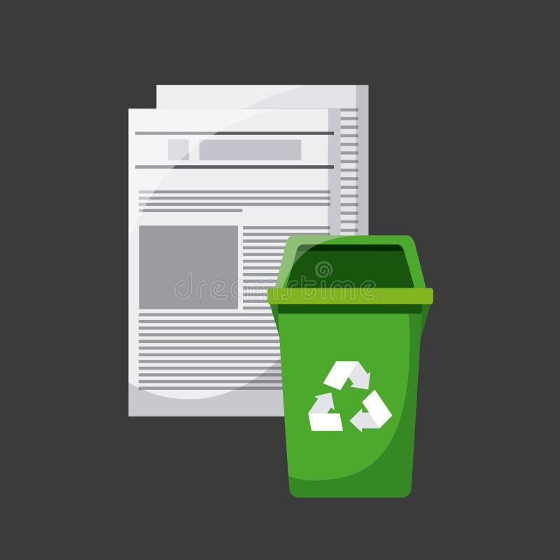 Trash And Recycle Design Stock Illustration Illustration Of