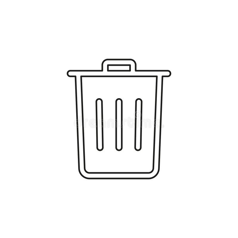 Trash vector icon royalty free illustration
