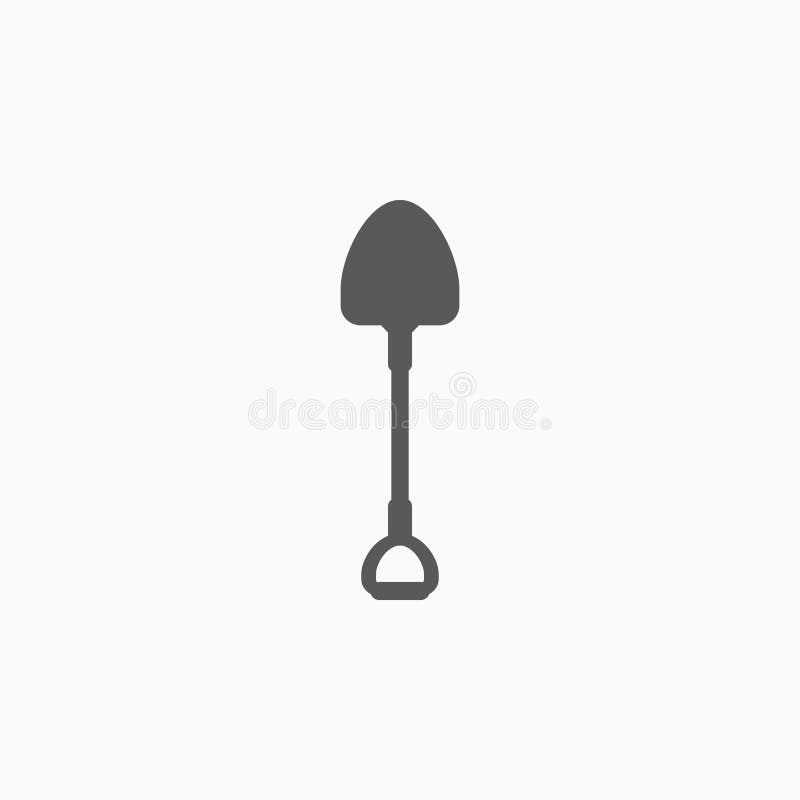 Traspale el icono, espada, azadón de peto, piqueta ilustración del vector Traspale el icono, espada, azadón de peto, piqueta ilustración del vector