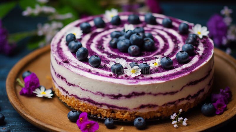 Traubenkuchen lila & weiß stock abbildung