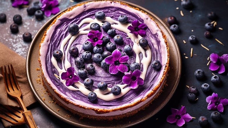 Traubenkuchen lila & weiß stock abbildung