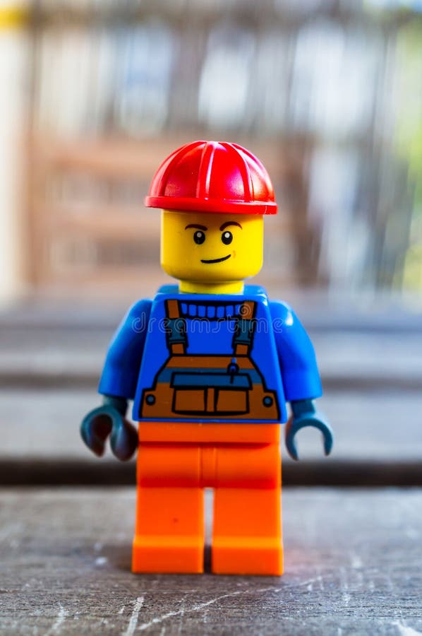 Travailleur de Construction Nouveau Lego City Minifigurine Blanc Casque 