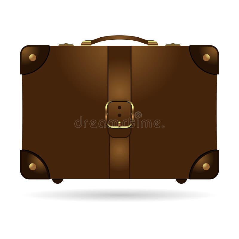Oldfashioned Travel Bag (valise) Stock Vector Illustration of travel