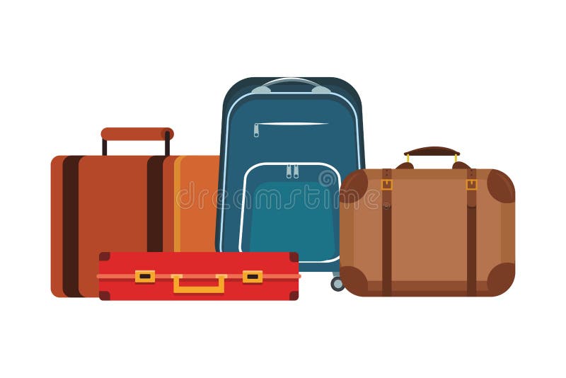 Baggage Icon. Time To Travel Design. Vector Graphic Stock Illustration ...