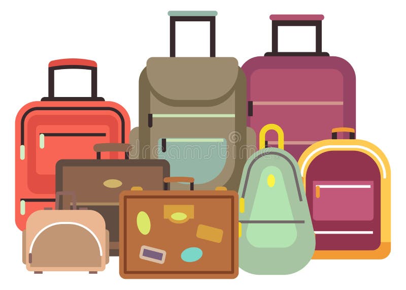 Pile Baggage Stock Illustrations – 1,096 Pile Baggage Stock ...
