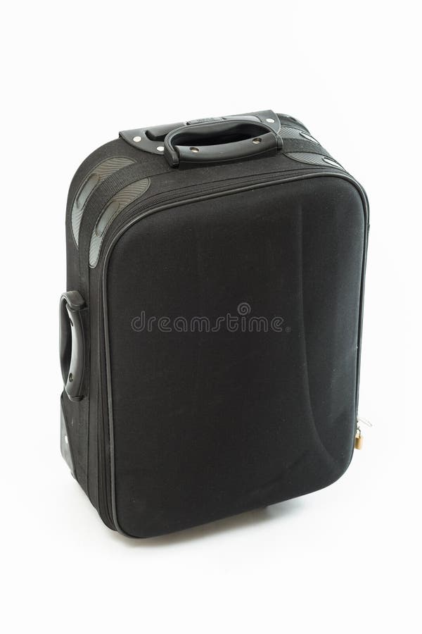 Travel black Suitcase stock image. Image of travel, brown 60981803