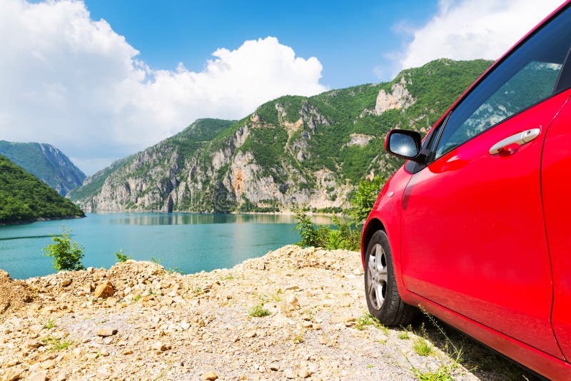 White Car In Turn A Road Stock Image Image Of Marking 45331237