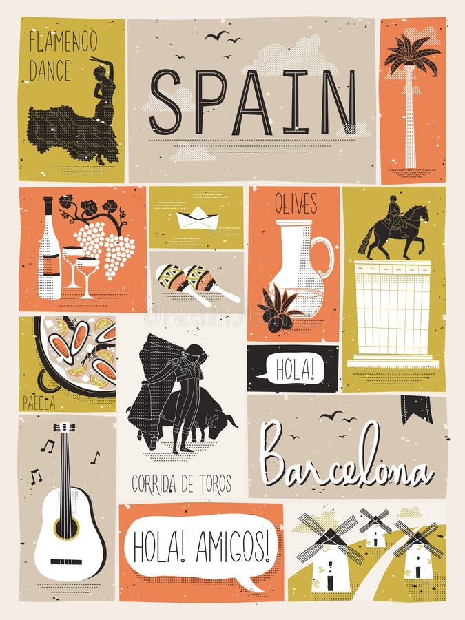 Spain Stock Illustrations – 118,139 Spain Stock Illustrations, Vectors ...