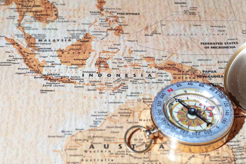 India Map With Compass Direction