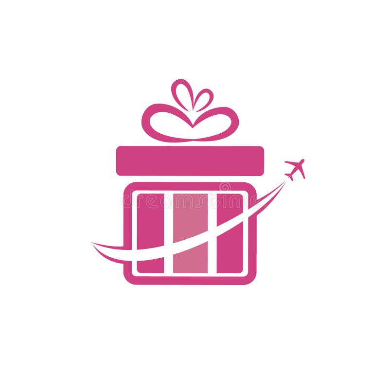 Travel Gift Vector Logo Design. Stock Vector Illustration of business
