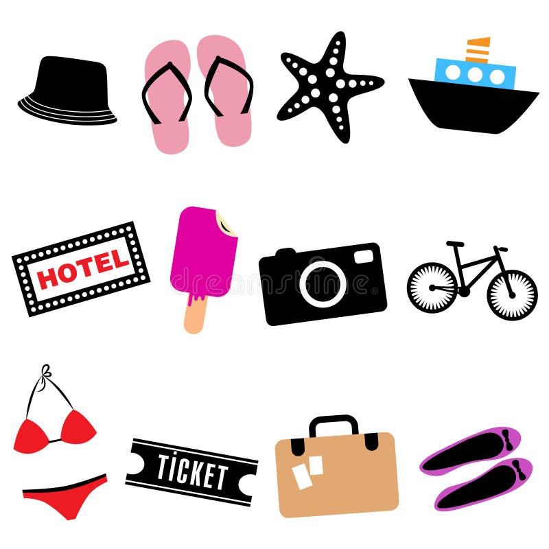 Travel icon set