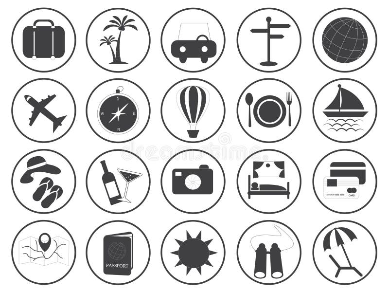 Travel Icons Vector Collection vector illustration
