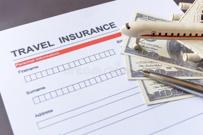 Travel Insurance Application Form Stock Image - Image of protection, plane: 71720951
