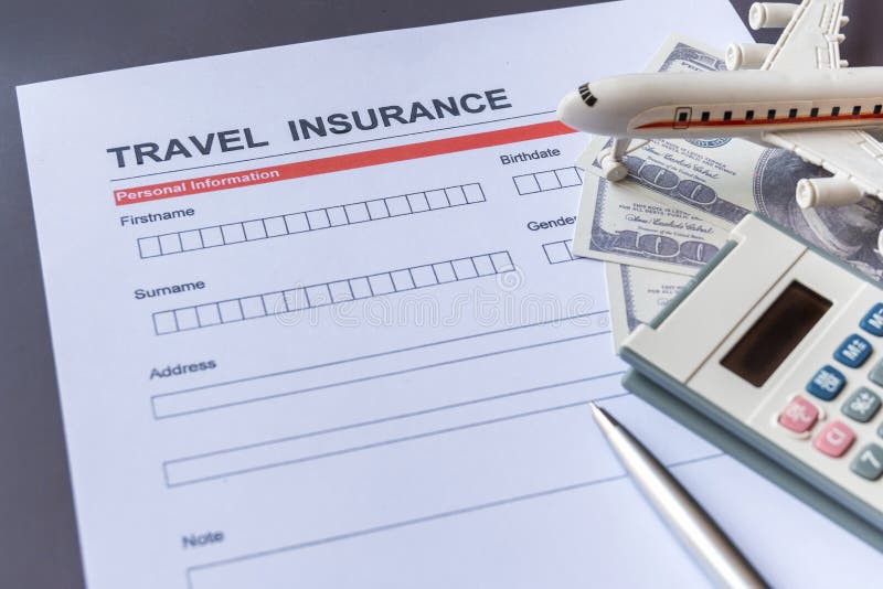 Travel Insurance Application Form Stock Image - Image of protection, plane: 71720951