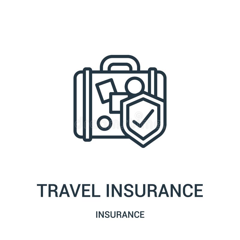 travel insurance icon vector from insurance collection. Thin line travel insurance outline icon vector illustration. Linear symbol vector illustration travel insurance icon vector from insurance collection. Thin line travel insurance outline icon vector illustration. Linear symbol vector illustration