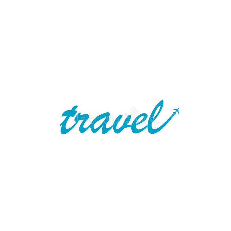 Travel, Typography Logo Design Vector Stock Vector - Illustration of ...