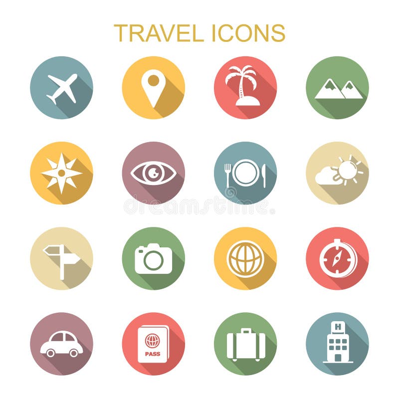 Travel, Camping Icons in Doodle Style Great Set Stock Vector ...