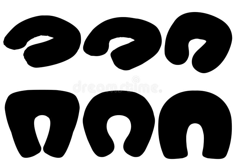 Travel pillows included. stock illustration