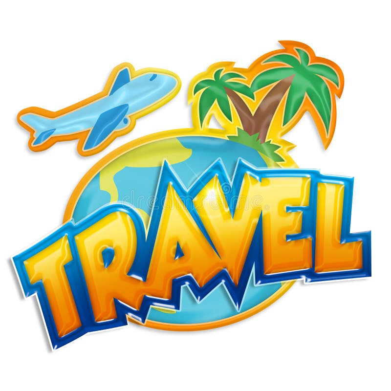 Travel sticker stock illustration. Illustration of button 34624147