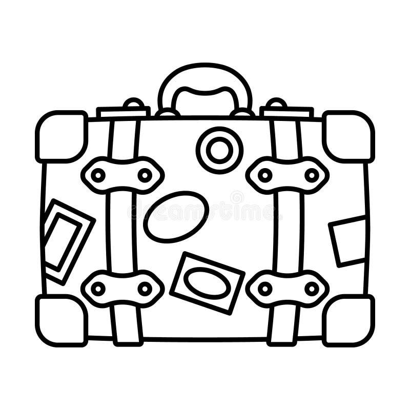 Vintage Luggage Suitcases Travel Clipart Graphic by Laura Beth