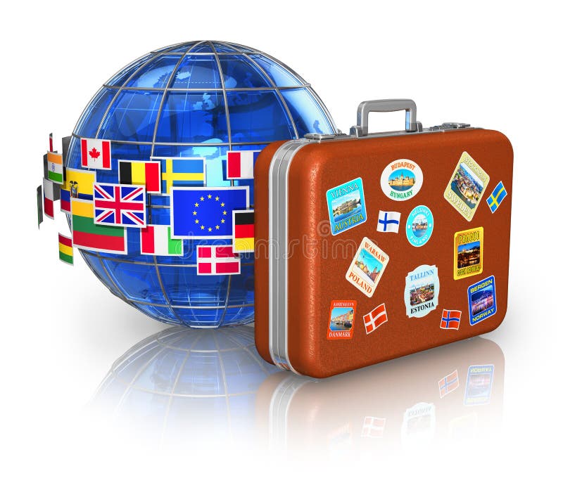 Travel and tourism concept vector illustration