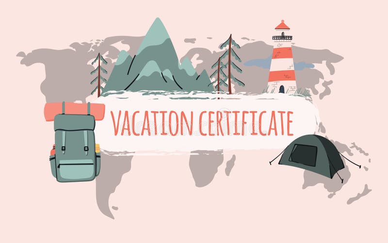 travel certificate template