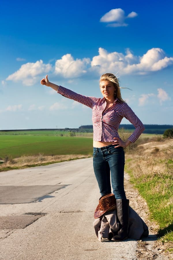 2,282 Woman Alone Highway Stock Photos - Free & Royalty-Free Stock ...