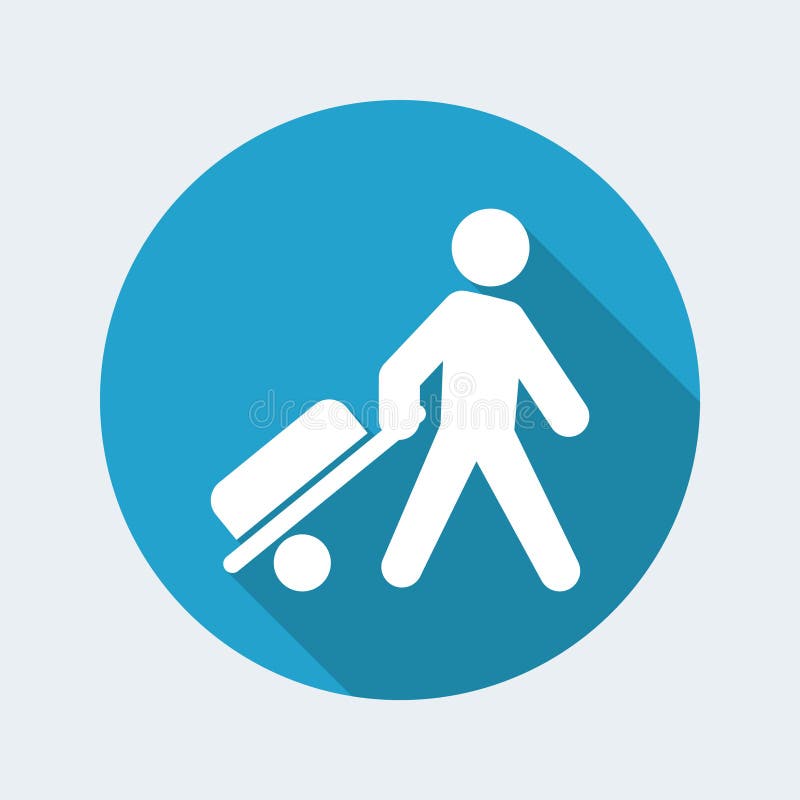 Traveler icon stock vector. Illustration of traveler - 96394922