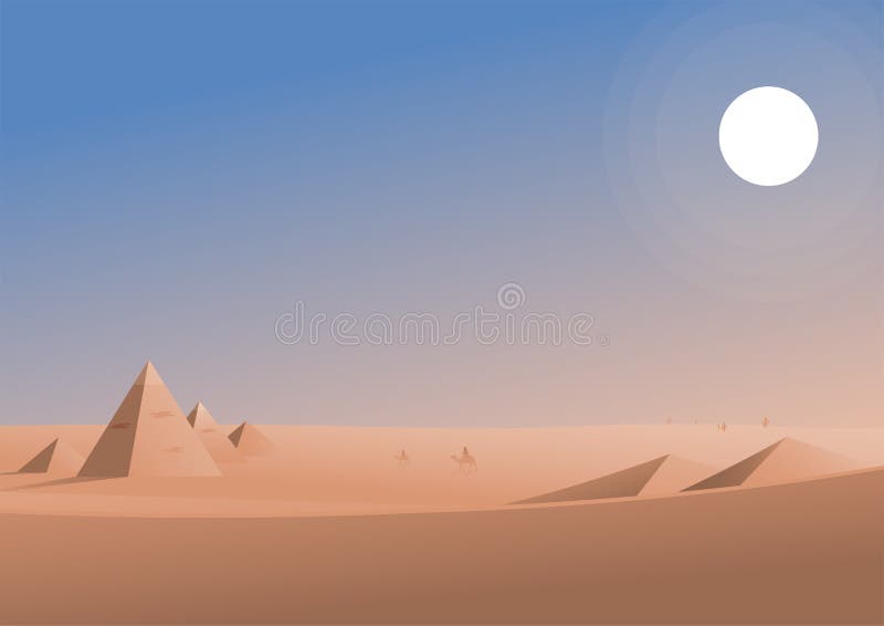 Traveling in desert area illustration vector illustration Traveling in desert area illustration vector illustration