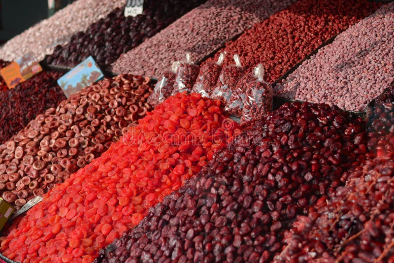 Dried Fruit with Honey in the Souk Stock Image Image of customs