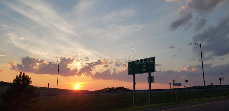 Traveling sunset beauty