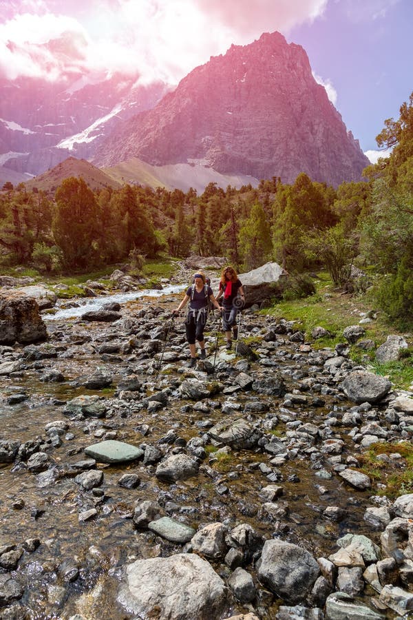 Traveling in wilderness stock photo Traveling in wilderness stock photo
