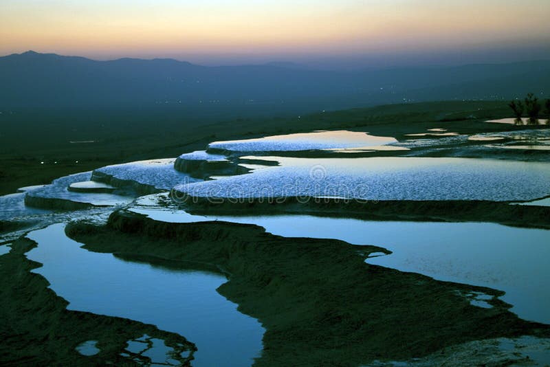 Travertine terraces in Pamukkale