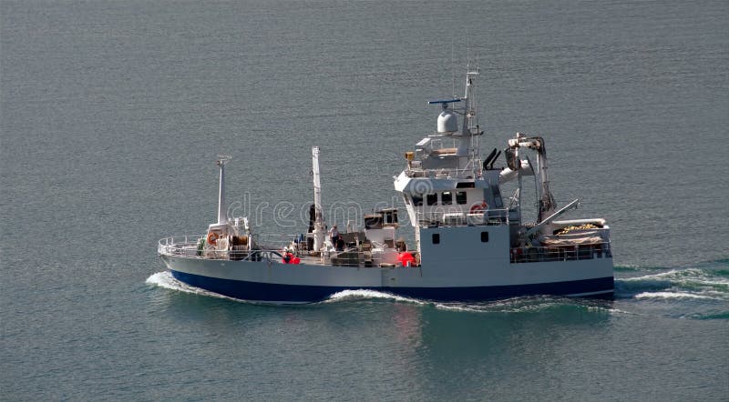 Trawler in sea