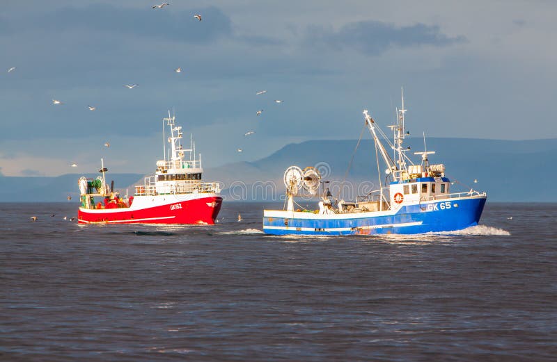 Icelandic fishing trawlers fishing in Icelandic waters in September 2, 2011. Icelandic fishing trawlers fishing in Icelandic waters in September 2, 2011.