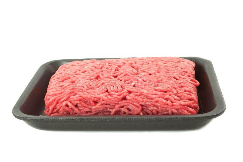 A Tray Of Fresh Lean Ground Beef Stock Photo Image Of Fresh Plastic 39607998