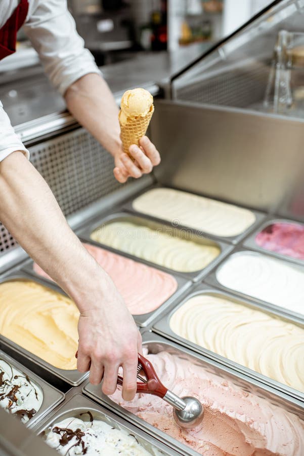 Colorful Ice Cream Tray Stock Photo 62631889